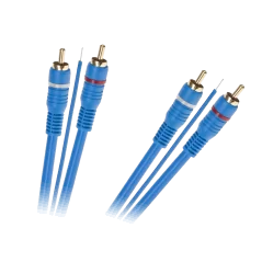 Kabel 2 x RCA - 2 x RCA + żyła 5m