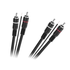 Kabel 2 x RCA - 2 x RCA z żyłą sterującą