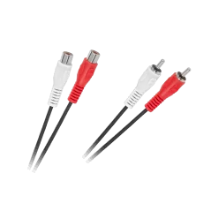 Kabel 2 x RCA wtyk - 2 x RCA gniazdo 10m