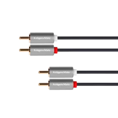 Kabel 2RCA-2RCA 1.8m Kruger&Matz Basic