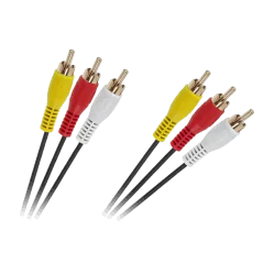 Kabel 3 x RCA - 3 x RCA 2m