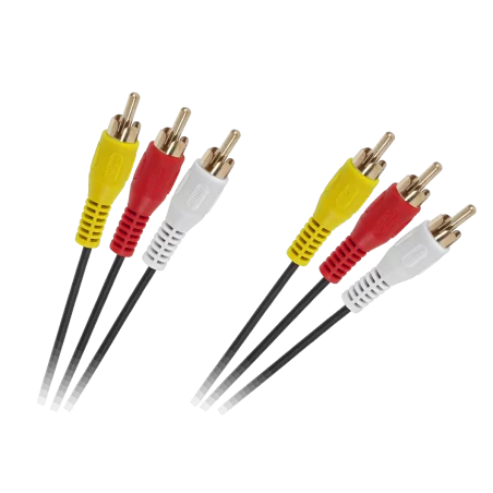 Kabel 3 x RCA - 3 x RCA 2m