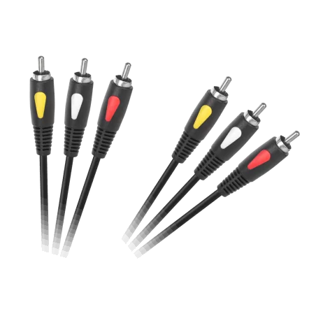 Kabel 3RCA-3RCA 1.0m Cabletech Eco-Line