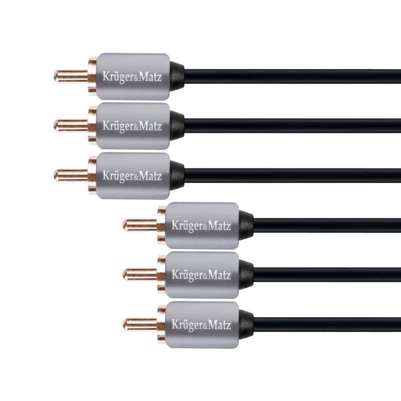 Kabel 3RCA-3RCA component 3.0m Kruger&Matz