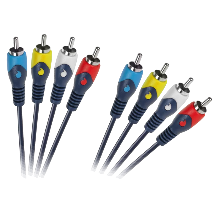 Kabel 4RCA-4RCA 1.8m łezka