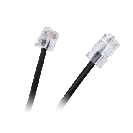 Kabel 8P4C - 6P4C, 6m, czarny