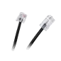Kabel 8P4C - 6P4C, 6m, czarny