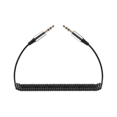 Kabel audio Jack 3.5 wtyk - wtyk REBEL spirala 100 cm