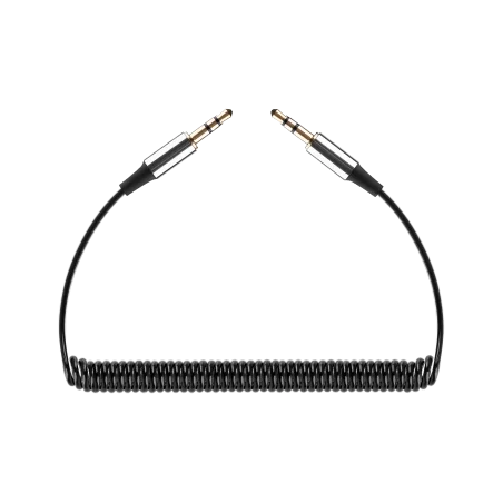 Kabel audio Jack 3.5 wtyk - wtyk REBEL spirala 100 cm