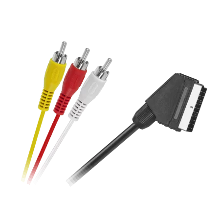 Kabel EURO - 3 x RCA 3m