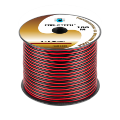 Kabel głośnikowy 0,2mm czarno-czerwony
