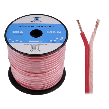 Kabel głośnikowy CCA 1.5mm Cabletech extra flexible