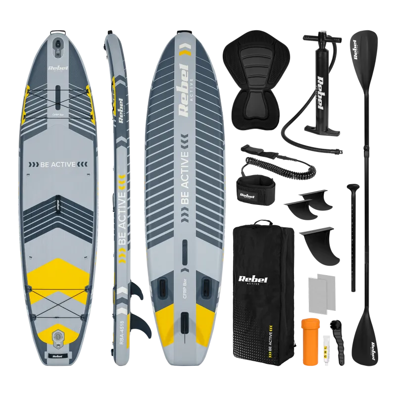 Deska SUP REBEL ACTIVE PRO RBA-4518 - szara