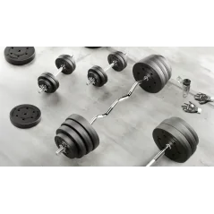 Gryf lekko łamany, sztanga 30mm 150cm 8.5kg max.170kg REBEL ACTIVE