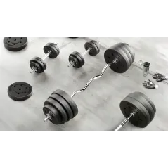 Gryf lekko łamany, sztanga 30mm 150cm 8.5kg max.170kg REBEL ACTIVE