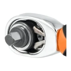 Grzechotka dwustronna 1/4 kwadrat, 1/4 hex waart B2B