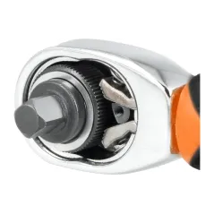 Grzechotka dwustronna 1/4 kwadrat, 1/4 hex waart B2B