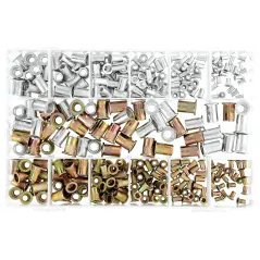Zestaw nitonakrętek stalowych i aluminiowych M3-M10, 300 szt.