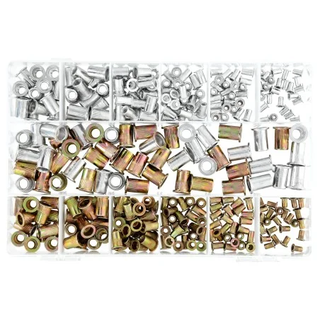 Zestaw nitonakrętek stalowych i aluminiowych M3-M10, 300 szt.