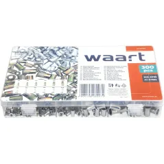 Zestaw nitonakrętek stalowych i aluminiowych M3-M10, 300 szt.