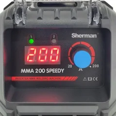 Spawarka Sherman MMA 200 Speedy (230V, 200A/60% IGBT, wyświetlacz, walizka)