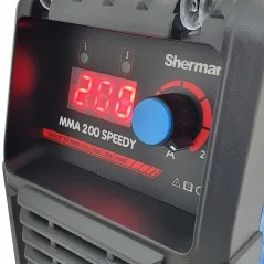 Spawarka Sherman MMA 200 Speedy (230V, 200A/60% IGBT, wyświetlacz, walizka)