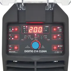 Spawarka Sherman DIGITIG 214 CLEAN (230V, 200A/60% IGBT, puls, 2T/4T, wyświetlacz LED, ster. cyfr.)