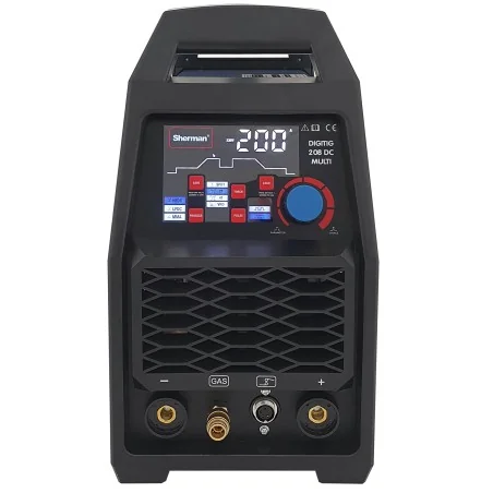 Spawarka Sherman DIGITIG 208 DC MULTI (230V, 200A/60% IGBT, puls, 2T/4T, pamięć, ster.cyfr.)