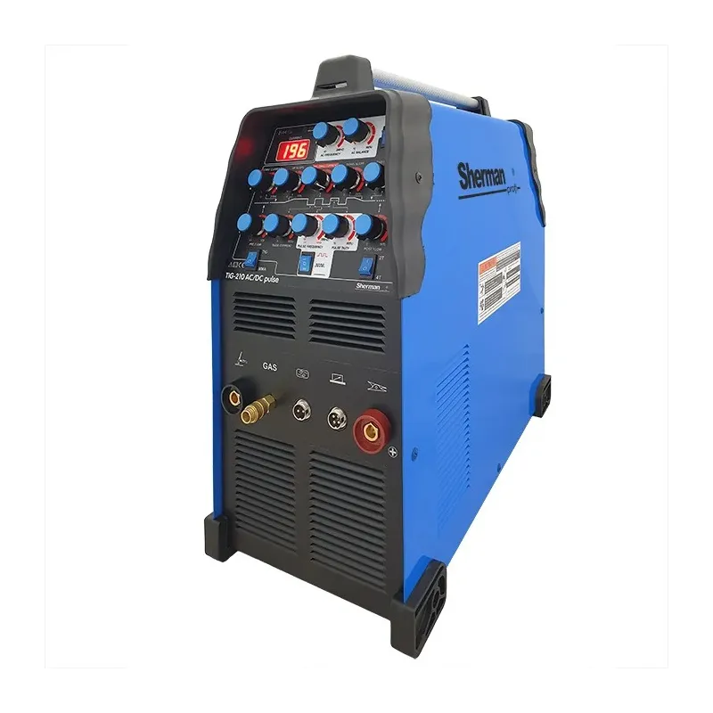 Spawarka Sherman TIG 210 AC/DC pulse (230V, 200A/60%, IGBT, puls, wyświetlacz)