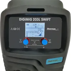 Spawarka Sherman DIGIMIG 203L SWIFT (230V, 200A/60% IGBT 2R, 2T/4T, ster.cyfr., synergia, LCD)
