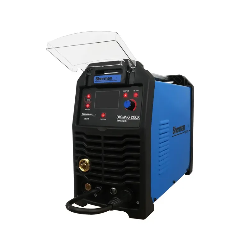Spawarka Sherman DIGIMIG 200X Synergic (230V 200A/45% IGBT, 2R, 2T/4T, ster cyfr., kolor. Wyświetlacz, synergia)