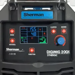 Spawarka Sherman DIGIMIG 200X Synergic (230V 200A/45% IGBT, 2R)
