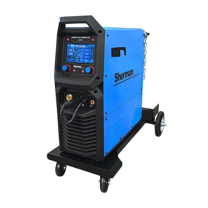Spawarka Sherman DIGIMIG 350 COMBO LCD (3x400v,350A/60% IGBT, 4R, 2T/4T, ster.cyfr., synergia, wyświetlacz LCD)