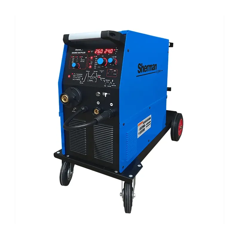 Spawarka Sherman DIGIMIG 360 Pulse (3x400V, 360A/60%, IGBT, 4R, puls, podwójny puls, 2T/4T, ster.cyfr, synergia, uchwyt MIG 4m)