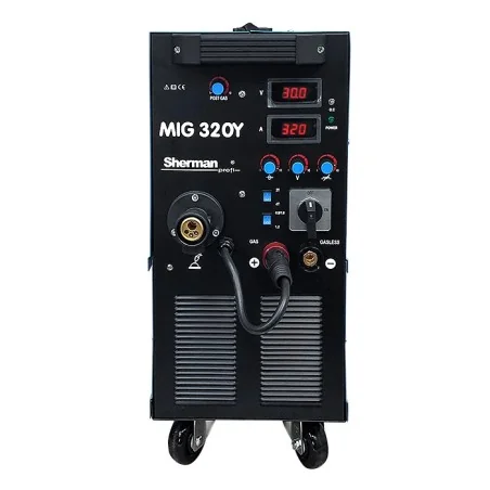 Spawarka Sherman MIG 320Y/4R (3x400V 320A/60% IGBT, 4R, wyświetlacz, uchwyt MIG 4m)