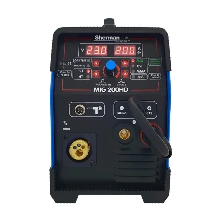 Spawarka Sherman MIG 200HD (230V, 200A/60%, 2R, spaw. bez gazu,wyświetlacz)