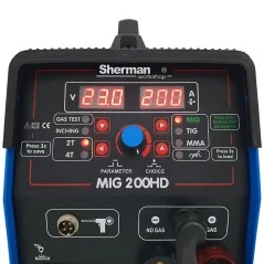 Spawarka Sherman MIG 200HD (230V, 200A/60%, 2R, bez gazu, wyświetlacz)