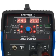 Spawarka Sherman MIG 200HD (230V, 200A/60%, 2R, bez gazu, wyświetlacz)