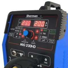 Spawarka Sherman MIG 200HD (230V, 200A/60%, 2R, bez gazu, wyświetlacz)