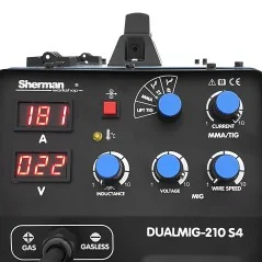 Spawarka Sherman DUALMIG 210 S4 (230V, 200A/60%, 2R)
