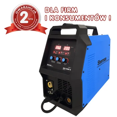 Spawarka Sherman MIG 200M (230V, 200A/60%, 4R, wyświetlacz)