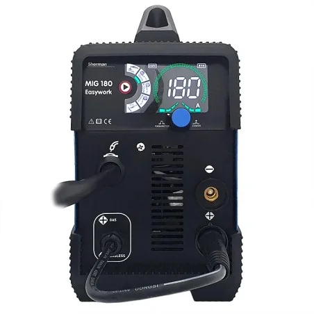 Spawarka Sherman MIG 180 Easywork (230V 180A/60% 2R, spaw. Bez gazu, wyświetlacz LED)