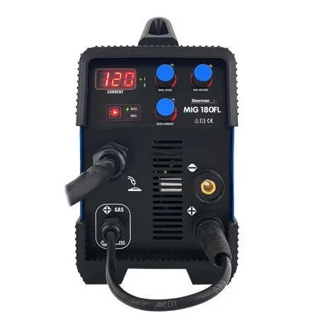 Spawarka Sherman MIG 180FL (230V, 180A/60%, IGBT,2R,spaw. bez gazu, wyświetlacz)