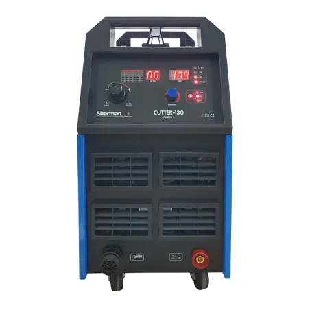 Przecinarka plazmowa Sherman CUTTER 130 (3x400V 125A/60% IGBT, gr.cięcia 45mm, wyświetlacz, 2T/4T, uchwyt A-141 6m)