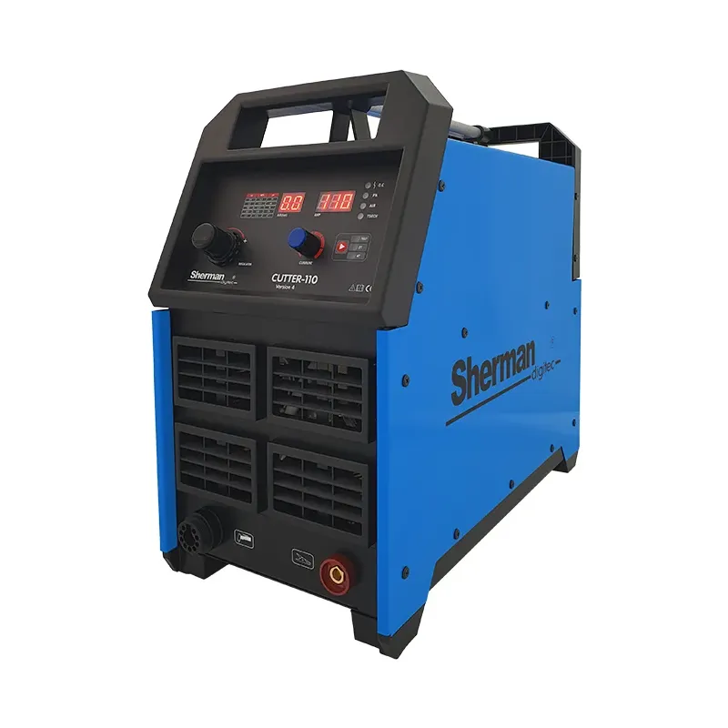 Przecinarka plazmowa Sherman CUTTER 110 (3x400V 105A/60% IGBT, gr.cięcia 40mm, wyświetlacz ciśnienia, 2T/4T, ster.cyfr., uchwyt