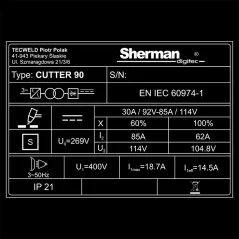 Przecinarka plazmowa Sherman CUTTER 110 3x400V