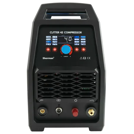 Przecinarka plazmowa Sherman CUTTER 42 COMPRESSOR (230V, 40A/60% IGBT, gr.cięcia 20mm, wyświetlacz LED)