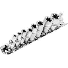 Zestaw nasadek Torx, 9 szt.