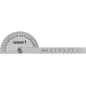 Kątomierz z linijką 100 mm, stal nierdzewna