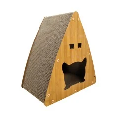 Domek dla kota w kształcie dyni z drapakiem